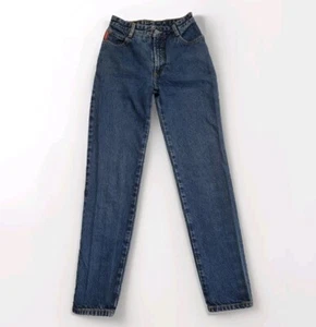 Womens Vintage Bongo Jeans Size 1 1L 22x30 Dark Wash Denim 9" Rise Excellent - Picture 1 of 12