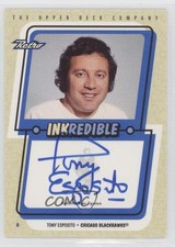 1999-00 Upper Deck Retro Inkredible Tony Esposito #TE Auto HOF