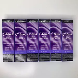 (6) L'OREAL Excellence Creme Gray Coverage Permanent 1.74 oz #4 Dark Brown - Picture 1 of 4