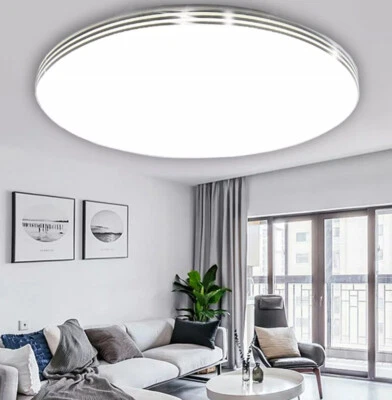 LED Ceiling Down Light Ultra Thin Flush Mount Kitchen Lamp Home Fixture 18W-50W - Image 1 of 4