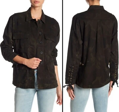 Chaqueta de camuflaje recubierta militar True Religion para mujer, talla XS camuflaje de césped áspero Foto 1 de 4