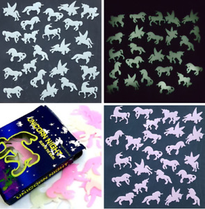Glow in the Dark Unicorns - Bedroom Decorations or Party Bag - Pink or White