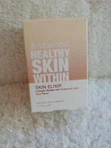 30 STICKS!Arbonne Healthy Skin Elixir Collagen Builder Hyaluronic Acid Box NEW!  - Picture 1 of 1