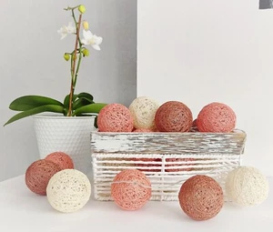 Cotton Ball String Lights Colorful Ready Sets, Exquisite, Made To Order, LED - Picture 1 of 52