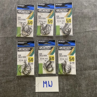 Gancho circular propietario SSW tamaño 5/0- 5178-151 - NUEVO-LOTE DE 6 - (MW) Foto 1 de 4