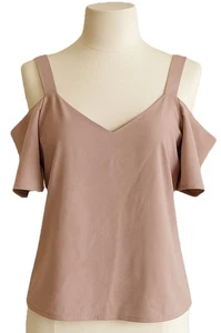 Atmos&Here - Top para mujer malva con hombros descubiertos - Talla 12 - Estilo boho elegante - Imagen 1 de 9