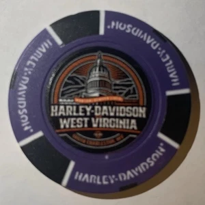 Harley Davidson Poker Chip HD West Virginia in South Charleston WV CLOSED8-30-25 - Bild 1 von 2