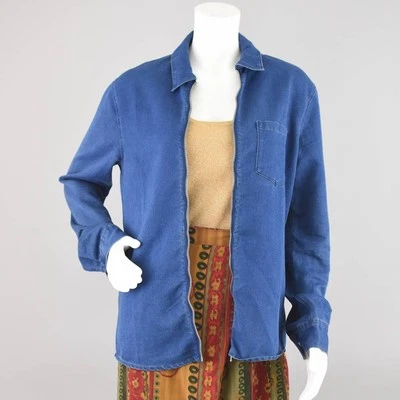 Chaqueta Camisa Jean H&M Denim Cambray Cremallera, Para Hombre Pequeña Foto 1 de 4