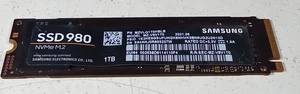 SAMSUNG 980 SERIES 1TB NVME M.2 - MZ-V8V1T0 - HEALTH 97% - Picture 1 of 3