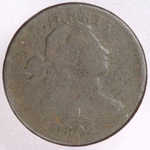 1802 Draped Bust Large Cent 1C- AG/G - Picture 1 of 2