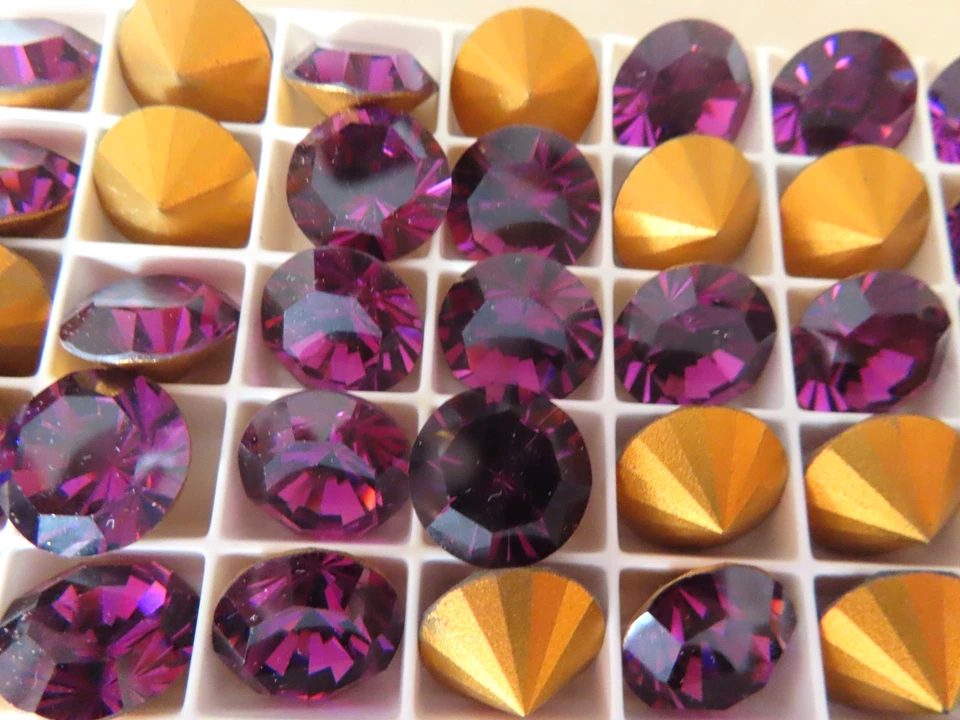 12 Swarovski Vintage Brillions años 60 amatista/laminado. #1102 Foto 1 de 1