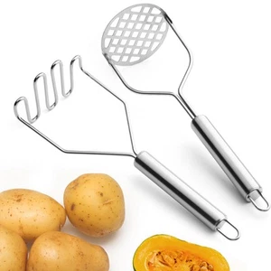 Potato Masher, Stainless Steel Masher Kitchen Tool Set for Meshing Potatoes, ... - Picture 1 of 6