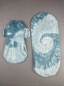 Genuine Happiest Baby Snoo Tie-dye Mattress Sheet And Small Size Sleep Sack Set - Picture 1 of 22