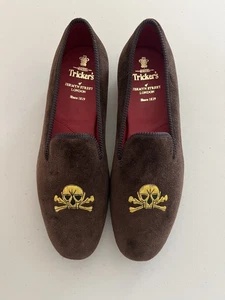 Tricker’s Men’s New Handmade Slippers Shoes 11 made in England - Imagen 1 de 10