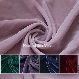 55'' Wide Solid Silk Viscose Velvet Fabric Luxury Evening Gown Material Velour - Picture 1 of 20