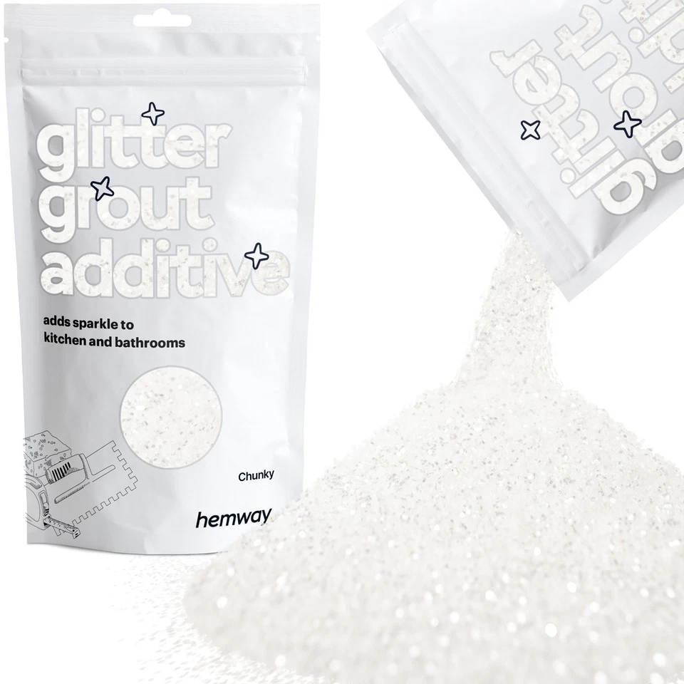 Aditivo de mosaico de azulejos de lechada brillante Hemway CHUNKY 1/40" 0,025" 0,6 mm (100 g) Foto 1 de 4