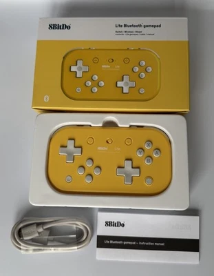 8BitDo Lite Bluetooth Gamepad Controller Gelb Yellow Edition Switch - Bild 1 von 3