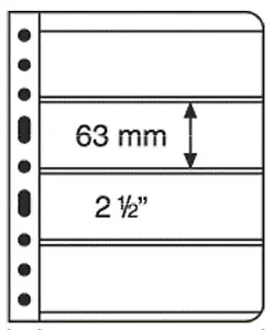Lighthouse Vario Stamp Storage Pages-4S-4 to a-Sheet-Black Back-2 sided - Picture 1 of 4