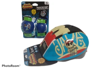 Subway Surfer Jake Boys Helmet, Elbow & Knee Pad Set Bike Bell 6pc Set 5-8 Ages. - Picture 1 of 10
