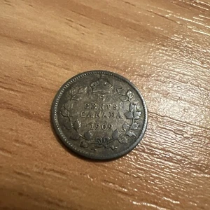 Kanada 1909 Fünf Cent sehr schöne Münze L0104 - Bild 1 von 2
