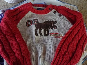 Oshkosh NWOT 3T Moose Sweater - Picture 1 of 2