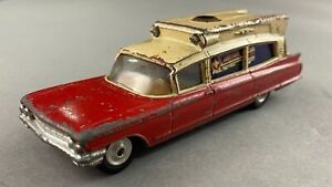 Corgi Toys, Superior Ambulance on Cadillac Chassis - Red and White Die Cast