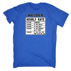 Welder Hourly Rate - Para hombres Divertida Novedad Camiseta Camisetas Camiseta Camisetas - Imagen 1 de 12