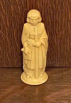 Vintage E.S. Pieza de ajedrez de repuesto Lowe Anri Renaissance - White Bishop Foto 1 de 3