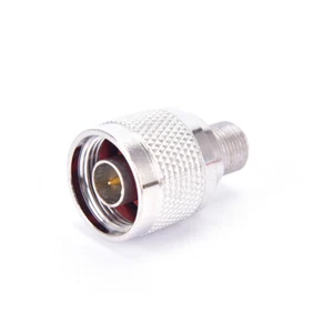 RF Connector N Male Plug Male Pin to F Female Jack Adapter Signal Metric Ada&Z8 - Zdjęcie 1 z 10