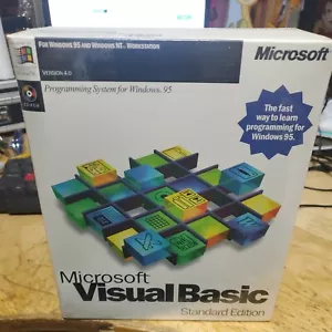 Microsoft Visual Basic 4.0 Standard Edition Full Retail Package -Factory Sealed - Picture 1 of 2