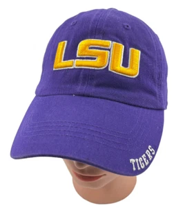 Gorra ajustable LSU Tigers con tirantes NCAA University dorada púrpura - Imagen 1 de 7