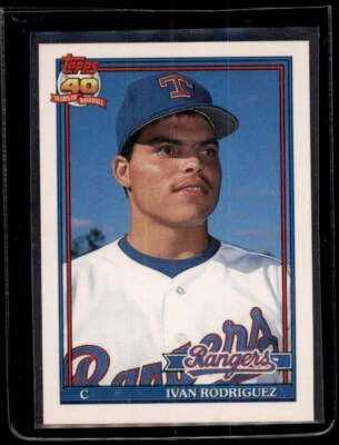 1991 Topps Traded #101T Ivan Rodriguez RC - Image 1 of 2