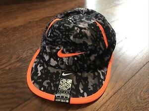 NWT Infant Nike Dri Fit Hat Baseball Cap Orange Black Baby Brand New 
