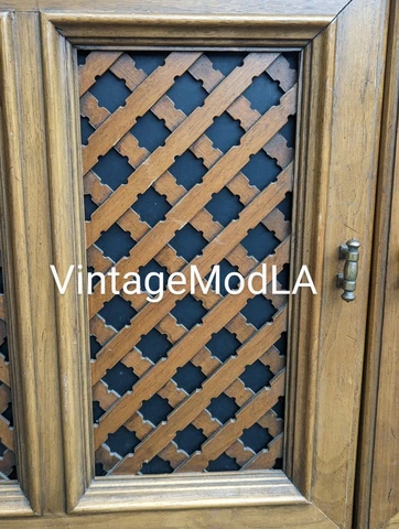 Drexel Esperanto MCM Mid Century Dresser Door Lattice Back Panel ONLY Cover