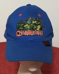 TMNT Blue Cap Hat Teenage Mutant Ninja Turtles Cowabunga Logo Youth Adjustable - Picture 1 of 7