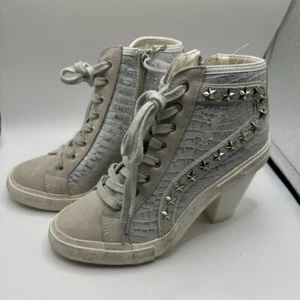 Vintage Havana Remiee High-Top Sneakers – Washed Croc – Star Studded – Size 6.5 - Picture 1 of 9