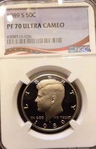 1989-S NGC PF70 ULTRA CAMEO KENNEDY HALF DOLLAR *** PATRIOTIC FLAG LABEL *** - Picture 1 of 2
