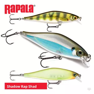 Rapala Shadow Rap Shad Lures - Pike Perch Chub Salmon Sea Trout Fishing Tackle - Picture 1 of 22