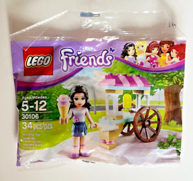 30106 EMMA'S ICE CREAM STAND friends lego NEW poly bag legos set