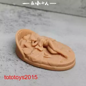 1/64 1/87 1/43 letto rotondo bambina scena miniature figure bambola per auto modello giocattolo - Foto 1 di 4