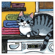 Another Load Funny Cat Greeting Card by Lisa Marie Robinson Humorous Greetings