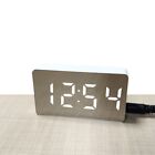 Digital LED Wecker Tischuhr Uhr Spiegel Thermometer Snooze Alarm Wecker Zeit