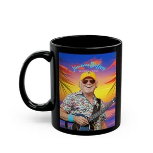 Jimmy Buffett Commemorate, Sunset, 11oz Black Mug - Picture 1 of 5