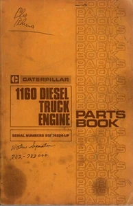 Caterpillar 1160 Truck engine 95E24224-up Parts Manual - Picture 1 of 1