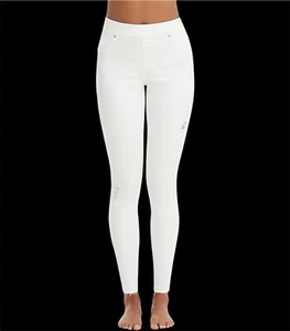 NWT SPANX Distressed Skinny Leggings Jeans White Sz M 6-8 - Picture 1 of 10