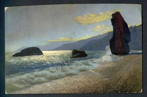 Great Britain : Beautiful vintage postal card from 1912 - Rivera di Ponente used - Picture 1 of 2
