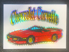 Chevrolet Corvette Car Automobile Collector Hologram Sticker Card 2 1/4