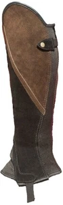 Black And Brown Suede Comfort Classic Gaiters / Half Chaps - Bild 1 von 1