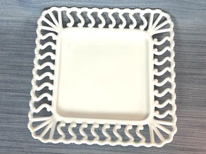 Vintage Art Deco Glossy Glass Porcelain Glass Tray Dish (Thanksgiving Christmas) - Picture 1 of 8