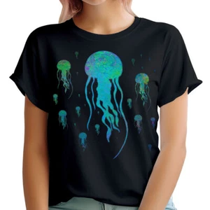 Pulsing Jellyfish Swarm Ocean & Scuba Diving Mujeres Camisetas Camiseta Top #DNE - Imagen 1 de 3